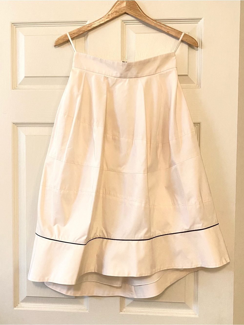 Vintage Yves Saint Laurent YSL 100% Silk Long Skirt Midi Cream White Chiffon XS - Picture 11 of 16